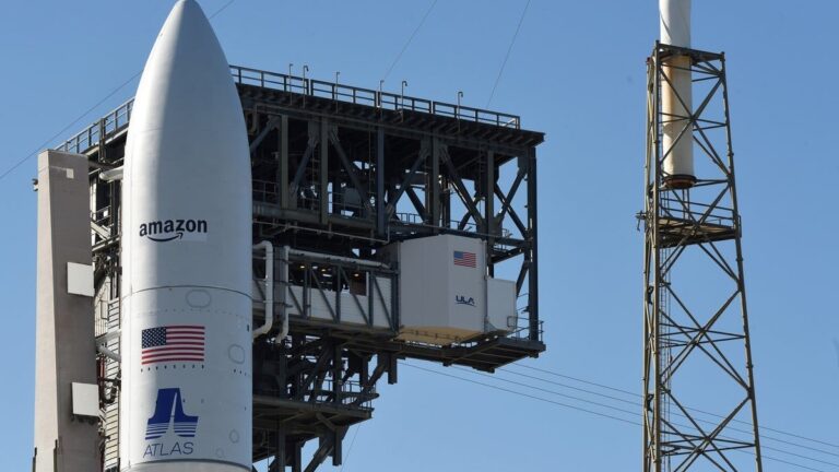 Amazon takes on Starlink by launching 27 internet satellites